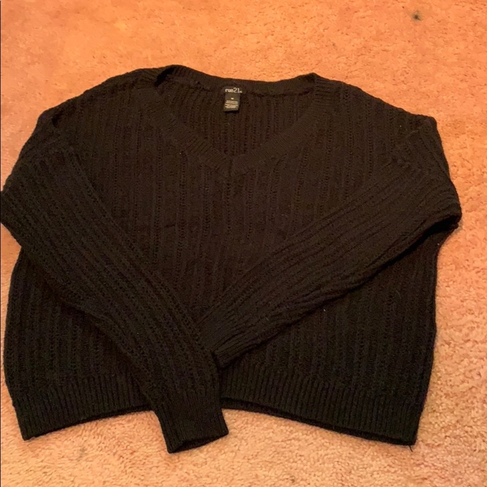 Black B-Neck sweater